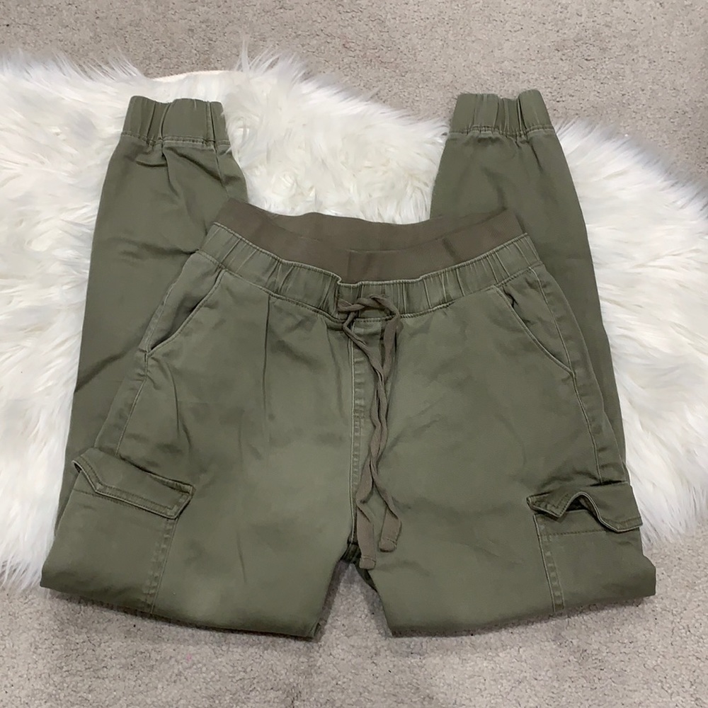 Street Wear Society Army Green High Rise Joggers